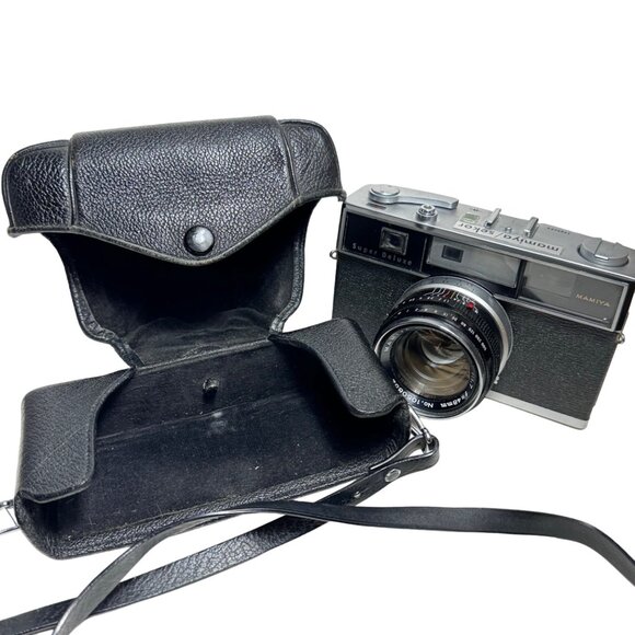 Mamiya Super Deluxe Sekor 1050852 Camera w/ Case Japan Vintage